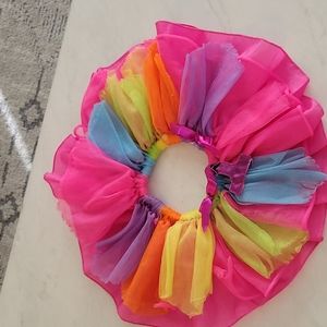 Rainbow tulle skirt tutu